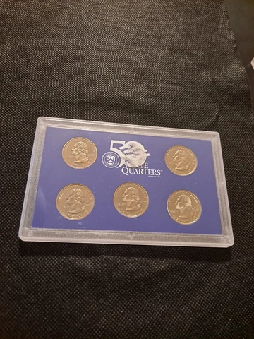 2002 50 STATE QUARTERS SET OF 5 STATES PROOF SET!    e7089UXX Cover