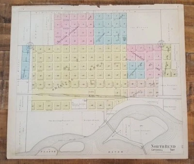 Antique MAP - NORTHBEND (COTTERELL)- Atlas Of DODGE County NE/Ogle & Co. 1902 - Image 1 of 4
