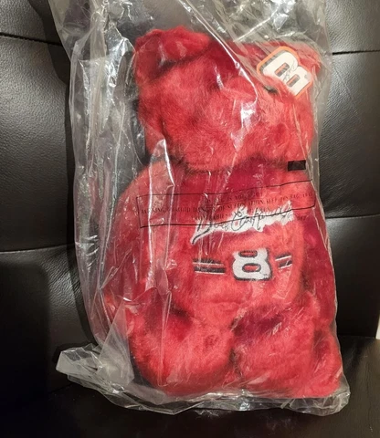 Dale Earnhardt Jr #8 Red 14" Teddy Bear Plush 23 Karat Gold'n Bears 2001 Vintage Cover