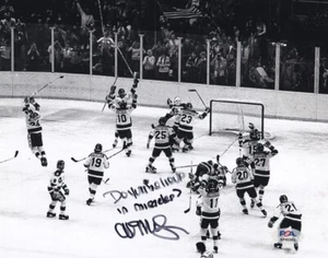 Al Michaels Olympics Miracle On Ice Signed Autograph 8x10 Photo PSA/DNA COA B - Picture 1 of 1