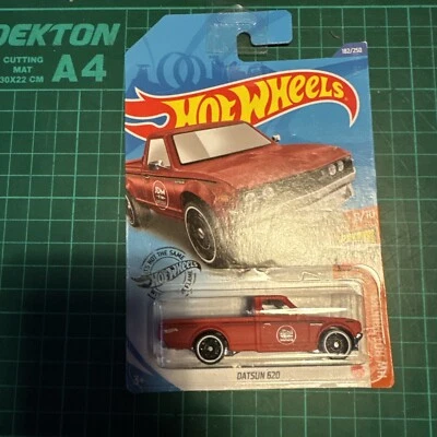 Hotwheels Hot Trucks Unopened Datsun 620 2020 Long Card - Image 1 of 4