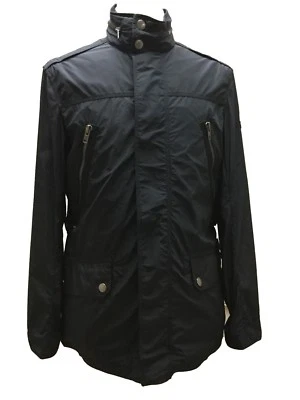 Coach 80829 Men's Navy Blue Parka Lightweight Jacket with Pockets Stowable Hood - Image 1 of 4