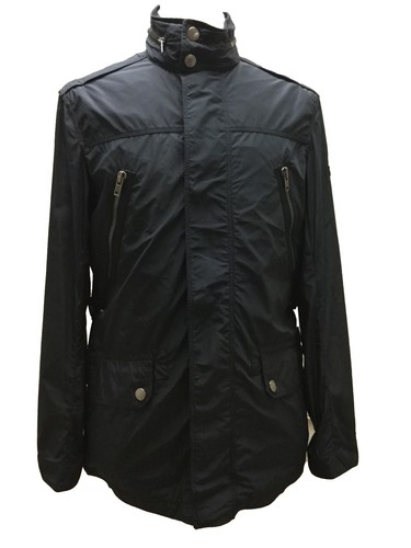 Coach 80829 Giacca Leggera Parka Uomo Blu Navy con Tasche Cappuccio Riposabile