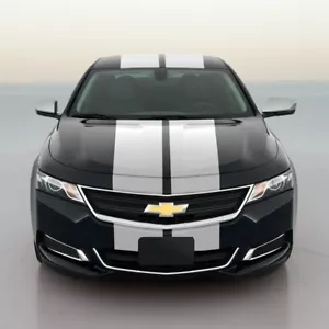 10" VINYL RALLY STRIPES RACING STRIPE KIT HOOD TRUNK ROOF For CHEVY IMPALA - Foto 1 di 5