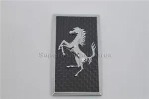 Ferrari 430,488, 458,California Carbon Fiber Front Bonnect Bumper Emblem - Picture 1 of 4