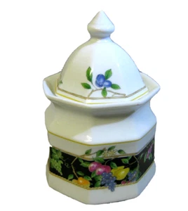 Christopher Stuart fine china lidded sugar bowl / tea jar - Picture 1 of 7