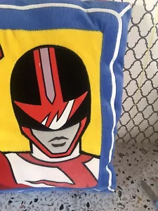 2000 Vintage Power Ranger Red Ranger Time Force Series Throw Pillow - Picture 1 of 10