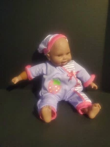 Baby Doll Wearing Purple Pajamas Says Momma - Picture 1 of 6