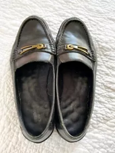 Walking Cradles Extra Wide Women's Shoes 9-1/2 WW Black Leather - Picture 1 of 8