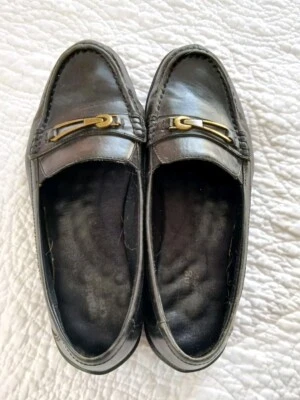 Walking Cradles Extra Wide Women's Shoes 9-1/2 WW Black Leather - Image 1 of 4