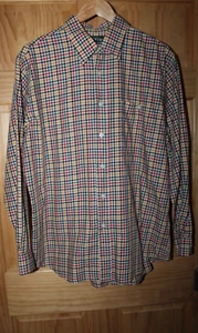 Orvis Men's TRIM FIT Button Down Long Sleeve Pocket Multicolored Check Shirt XL - Picture 1 of 3