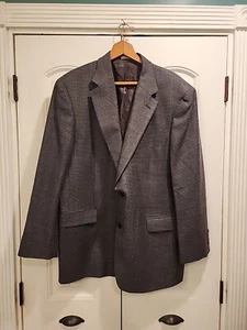 346 Brooks Brothers Men's 100% Wool 2-Button Blazer/Jacket Brown Nailhead • 46R - Picture 1 of 11