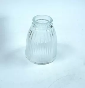 Concord G7746-4 2-1/4" Ribbed Clear Glass Shield Lamp Shade (4-Pack) - Picture 1 of 3