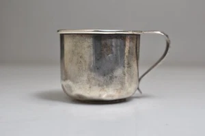 Antique Hallmark  STERLING SILVER BABY CUP - No monogram - Picture 1 of 6