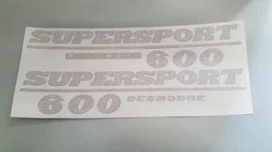 DUCATI 600 SUPER SPORT DESMODUE COPPIA ADESIVI CARENA cm 35 STICKERS  - Imagen 1 de 1