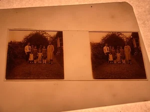 L1-46 ILFORD ALPHA LATERNENPLATTE / DIA - FAMILIENFOTO IM SEITENHOF 1925 ? - Bild 1 von 2