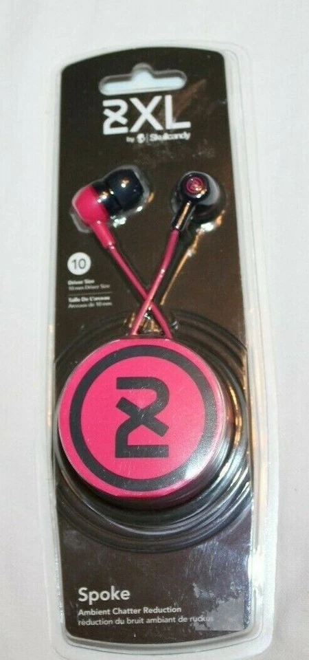 Skullcandy Spoke 2XL粉色和黑色耳塞 — 第 1/1 张图片