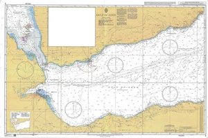 6 mapas del Almirantazgo del Golfo de Adén de colección antiguo marino náutico muro marítimo - Imagen 1 de 11