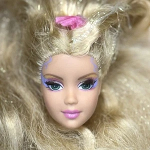 Muñeca Barbie Cabeza Solo Fairytopia Elina Flor Pestañas Enraizadas Rubia - Imagen 1 de 10