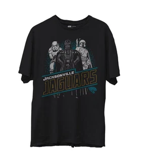 NFL Jacksonville Jaguars Star Wars Collab T-Shirt Black - Picture 1 of 9