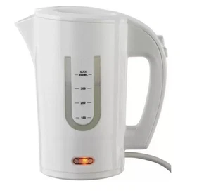 Cookworks Travel Kettle 2 Cups, Plastic, 0.4L, White - Picture 1 of 5