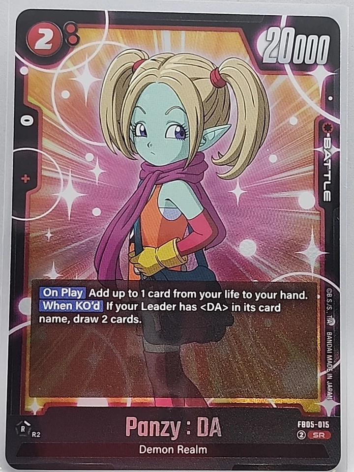 Dragon Ball Super Fusion World New Adventure  Panzy: DA FB05-015 SR English - Image 1 of 1