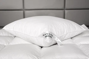 MA89 Kopfkissen Daunen 100% Natur Federn Daunenkissen Kissen 80x80 cm 3000 g NEU - Bild 1 von 9