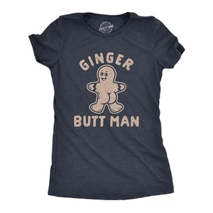 Womens Ginger Butt Man T Shirt Funny Christmas Saying Secret Santa Gift Graphic - Picture 1 of 7