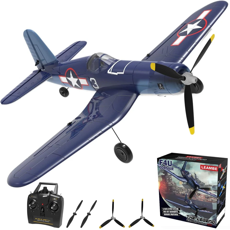 4 Channel RC Plane - Ready to Fly Aerobatic Aircraft, Easy Control for Beginn... - Image 1 of 4