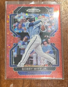 BOBBY WITT JR. ROOKIE /99 2022 Panini PRIZM #33 Red Wave RC Logo - Picture 1 of 2