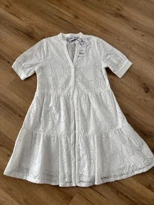 Leo & Ugo Kleid Baumwolle Ecru Spitze NEU 5 L/XL - Bild 1 von 4