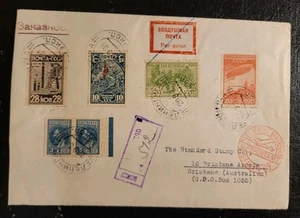 1931 Russia  Airmail, Flight Leningrad-Berlin, Cover to Australia - Picture 1 of 2