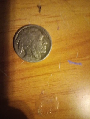 1934 D Indian Head "Buffalo" Nickel  - Image 1 of 2