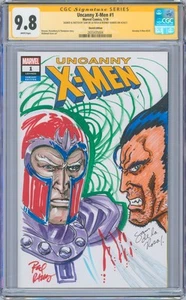 Uncanny X-Men #1 9,8 CGC firmado y esbozado Sam De La Rosa y Rodney Ramos - Imagen 1 de 2