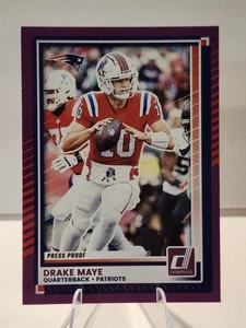 2025 Panini Donruss - Drake Maye #58 Purple Press Proof - Patriots  - Bild 1 von 2