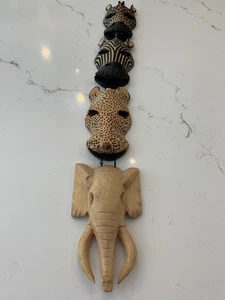Handgeschnitzt in Kenia Safari Holz Wandkunst 30" lang - Bild 1 von 12