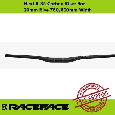 Barra elevadora de carbono Race Face Next R 35 20 mm elevación 780/800 mm ancho Foto 1 de 3