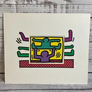Signed?? VTG. KEITH HARING Mixed Media Screenprint & Print Artwork - Picture 1 of 12