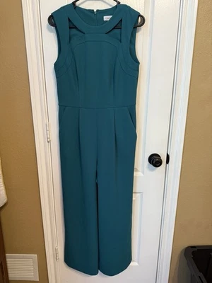 Traje pantalón mujer Calvin Klein verde sin mangas talla 6 vacaciones Navidad Foto 1 de 4