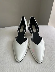 Stella McCartney 36.5 Elegant White Heels - Picture 1 of 5
