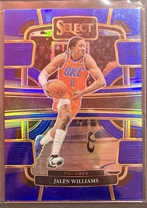 23/24 Panini Select Basketball; Jalen Williams Blue Prizm Concourse - Bild 1 von 1