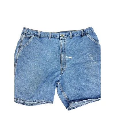 Pantalones cortos de jean Carhartt Carpenter para hombre talla 50 Hammer Loop B28DPS 8” entrepierna #2 Foto 1 de 4