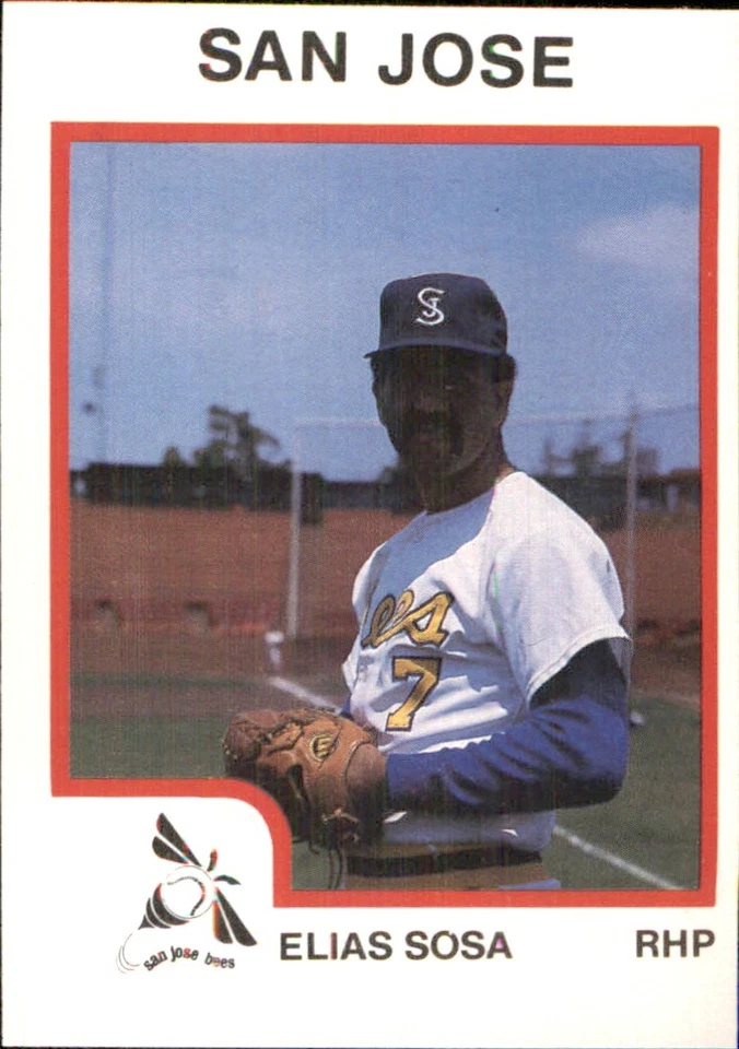 Elias Sosa 1987 ProCards #2208 RC San Jose Bees *AutographDen* - Image 1 of 2