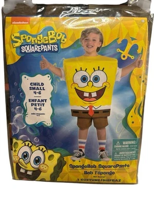 Bob Esponja Pantalones Cuadrados Nickelodeon Halloween/Cosplay/Disfraz Nuevo con Etiquetas Talla Niño 4-6 Foto 1 de 4
