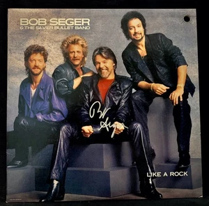 Bob Seger ~ Álbum Promocional Firmado LIKE A ROCK (Casi Como Nuevo) La Banda Bala de Plata - Imagen 1 de 3