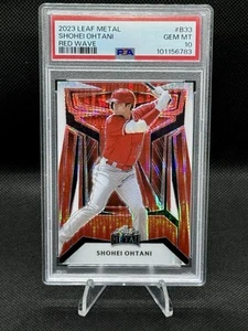2023 Leaf Metal Shohei Ohtani Red Wave # 3/3 PSA GEM MINT 10 - Picture 1 of 2