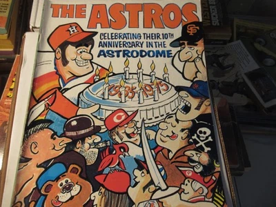 Houston Astros 1975 & 1976 Programs Scorebook Baseball Book Free USA Shipping - Image 1 of 4
