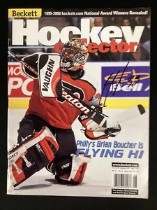 Brian Boucher Signed Beckett 2000 Flyers Magazine Hockey Autograph NHL TPG GTP - Picture 1 of 3