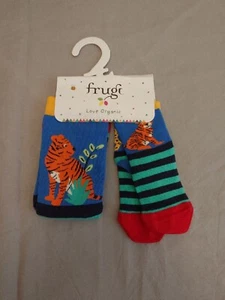 Frugi Socks Me And You  Matching Socks M, 1-2, Big Cat🐈 Multipack  - Picture 1 of 8
