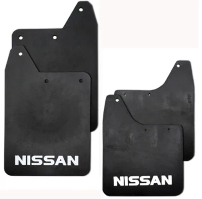 Guardabarros de goma delanteros x2 traseros x2 para camioneta Nissan Hardbody D21 2D 4D 1986-1997 Foto 1 de 4